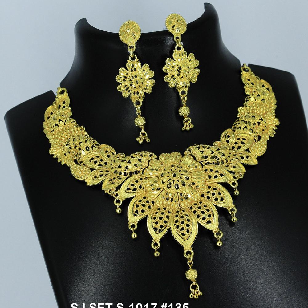 Mahavir Forming Gold Necklace Set - 36- SJ- S-1017