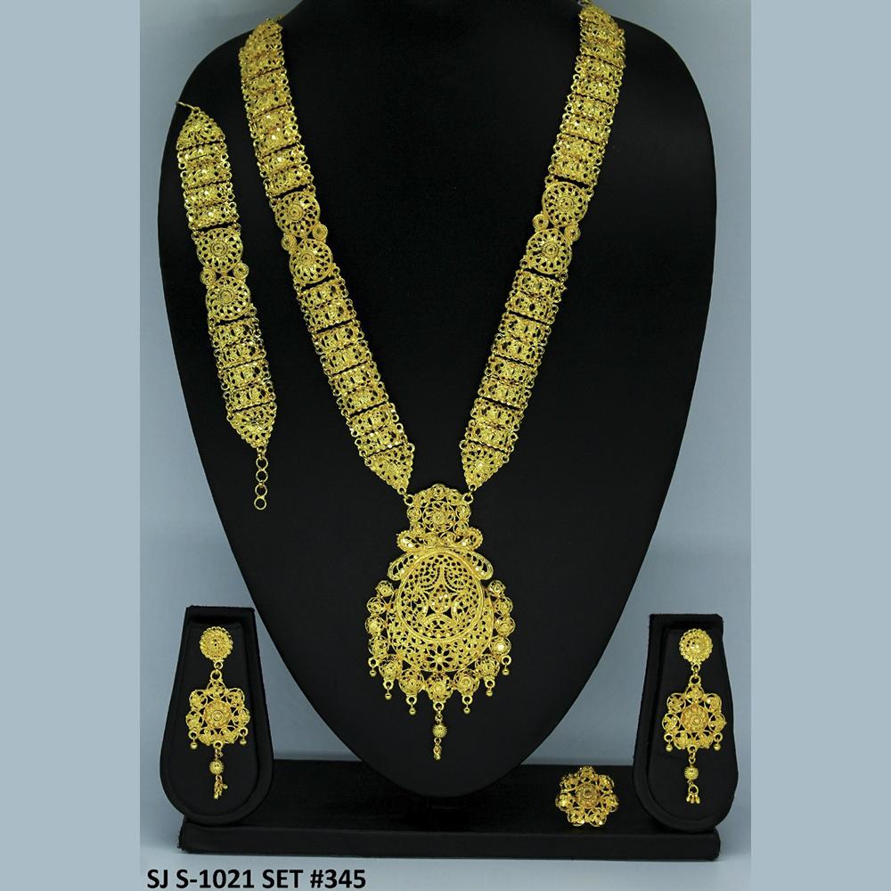 Mahavir Forming Gold Necklace Set - 36- SJ- S-1021