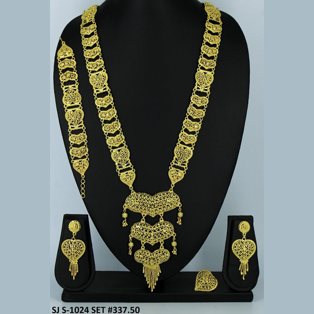 Mahavir Forming Gold Necklace Set - 36- SJ- S-1024