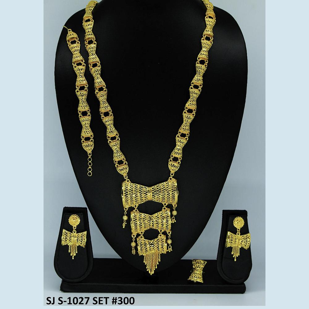 Mahavir Forming Gold Necklace Set - 36- SJ- S-1027