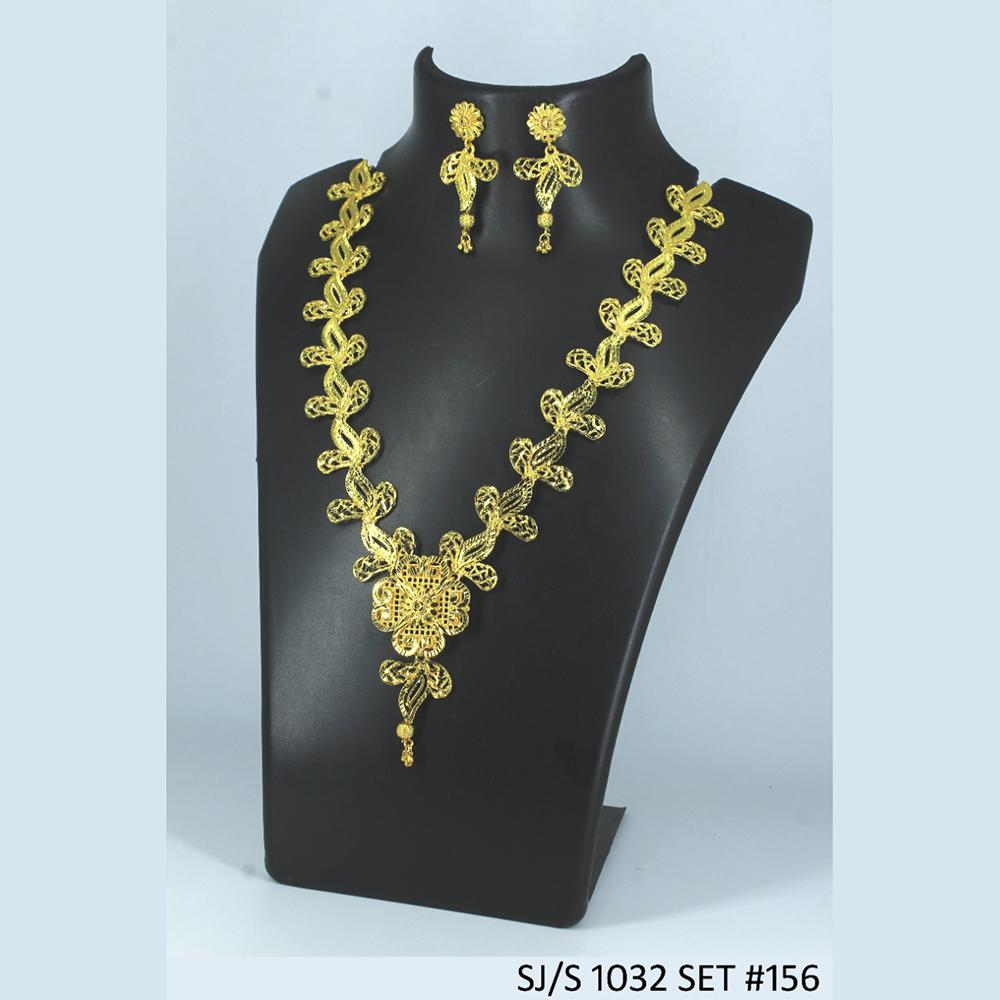 Mahavir Forming Gold Necklace Set - 36- SJ- S-1032