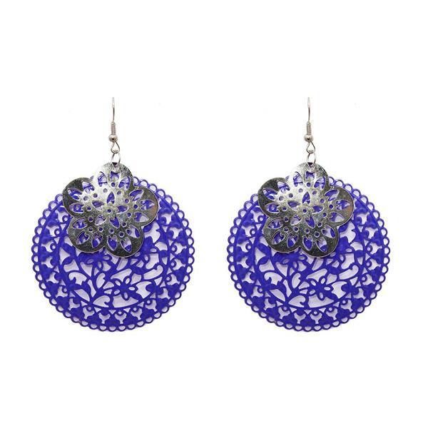 The99Jewel Zinc Alloy Silver Plated Dangler Earring - 1306449C