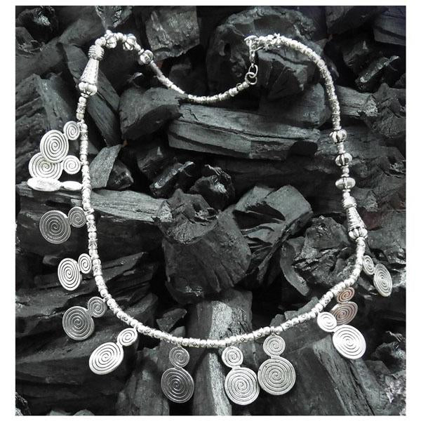 Urthn Rhodium Plated Zinc Alloy Boho Necklace - 1110703