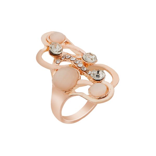 Urthn Rose Gold White Stone Ring - 1501822_18