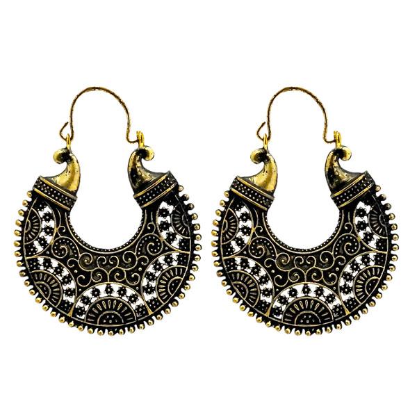 Urthn Antique Gold Plated Dangler Earrings - 1304727