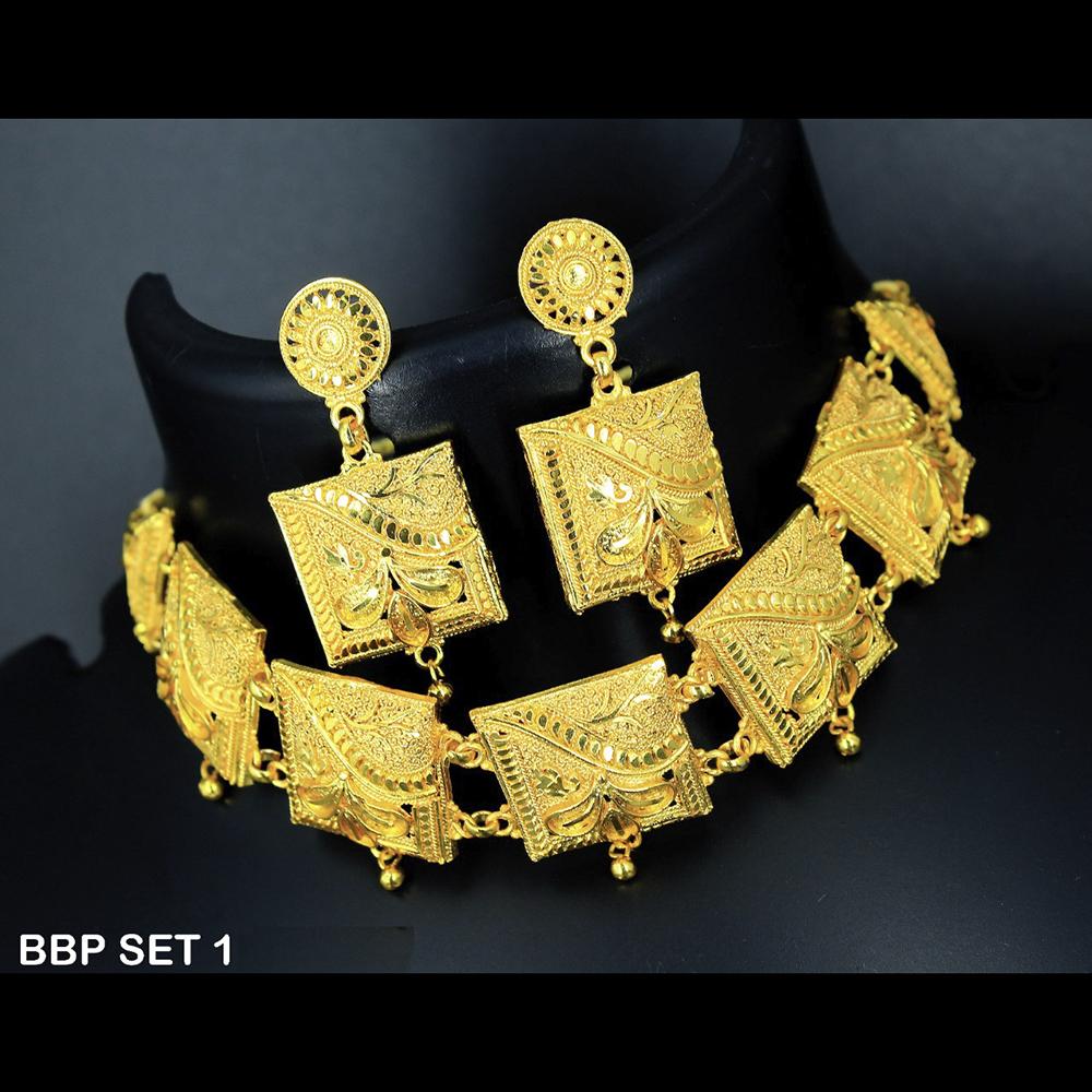 Mahavir Forming Gold Necklace Set - BBP SET 1