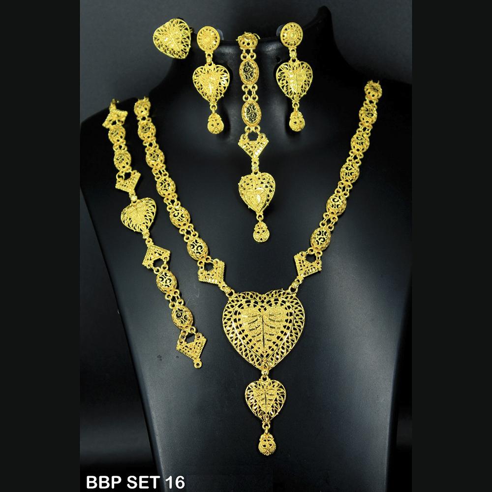 Mahavir Forming Gold Necklace Set - BBP SET 16