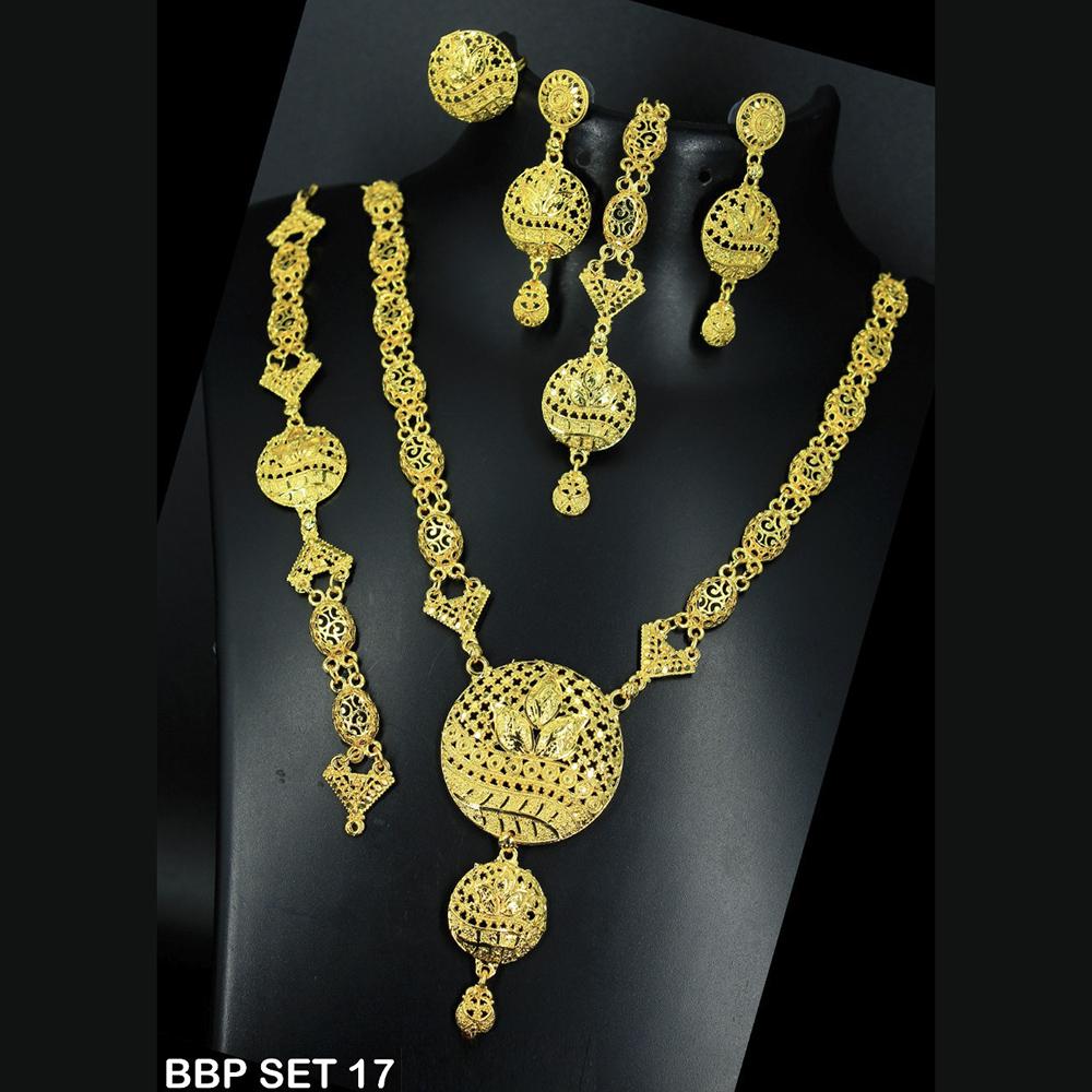 Mahavir Forming Gold Necklace Set - BBP SET 17
