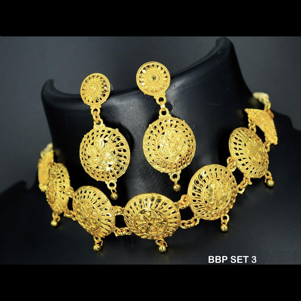 Mahavir Forming Gold Necklace Set - BBP SET 3
