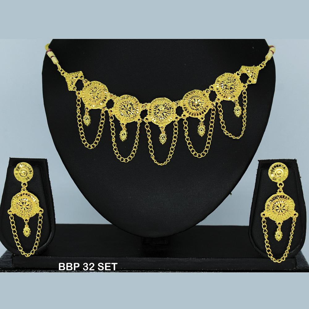 Mahavir Forming Gold Necklace Set - BBP SET 32
