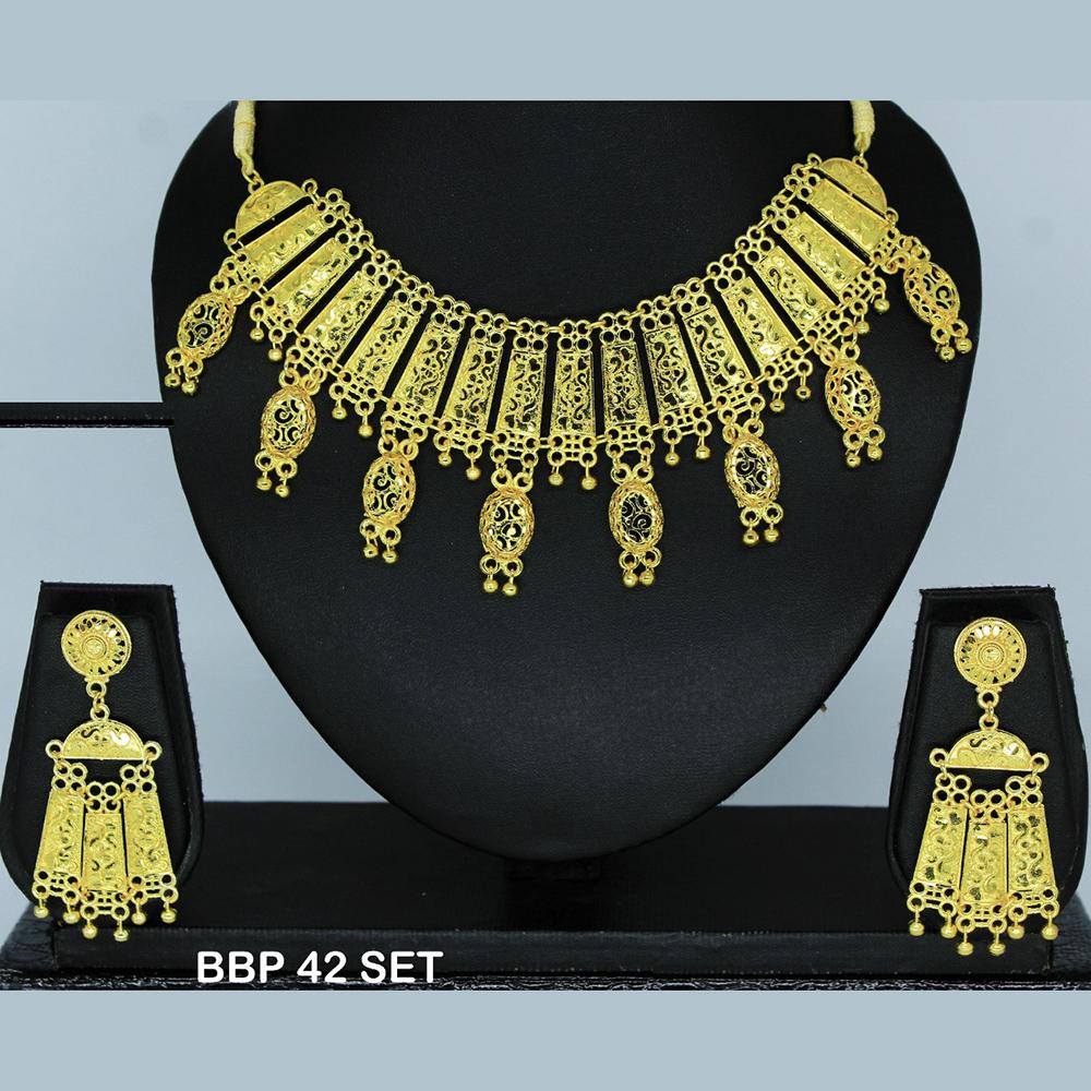 Mahavir Forming Gold Necklace Set - BBP SET 42