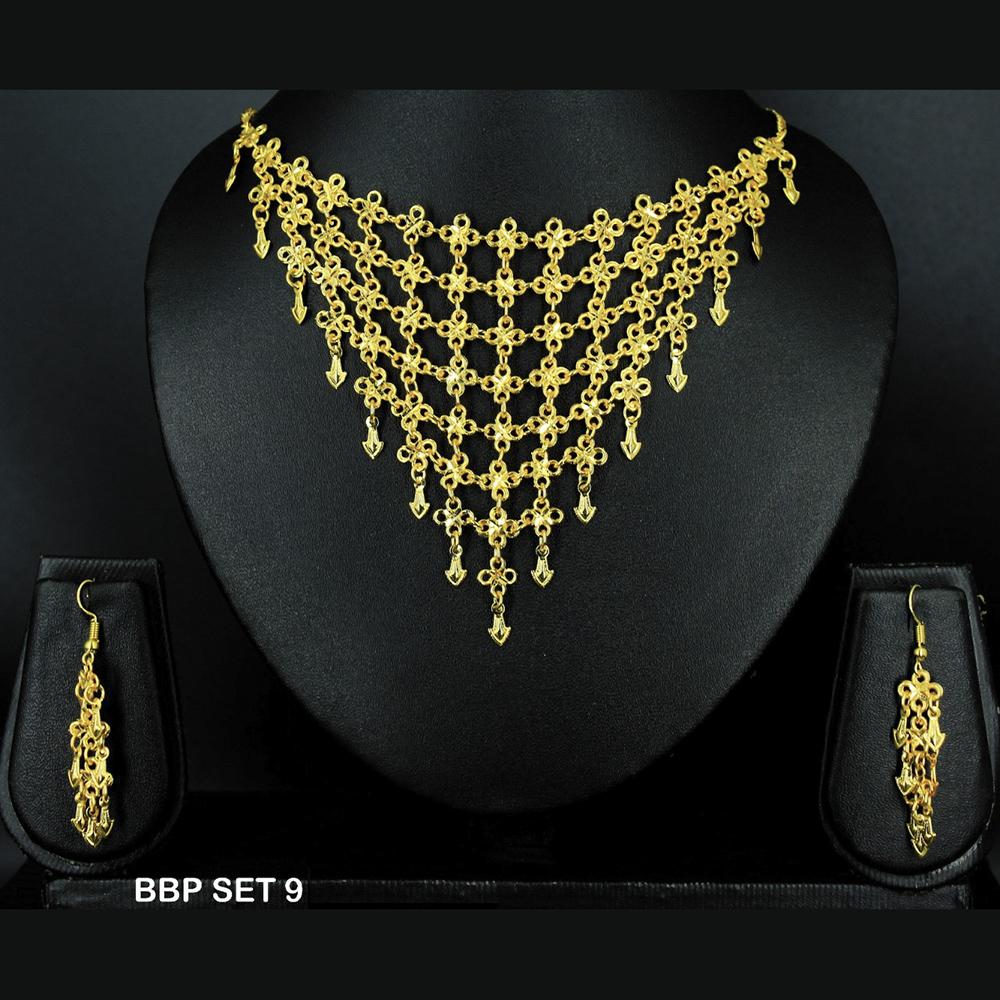 Mahavir Forming Gold Necklace Set - BBP SET 9