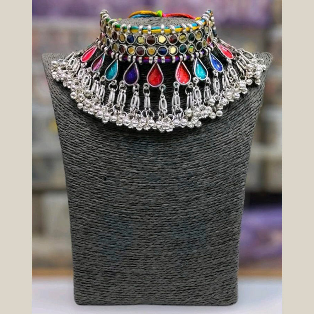 Blythediva Pack Of 3 Multi Color Oxidised Choker Necklace