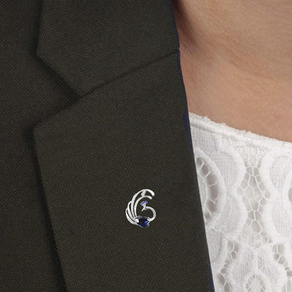 Mahi Swooning Peacock Brooch