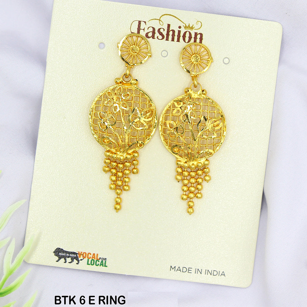 Mahavir Dye Gold Dangler Earrings