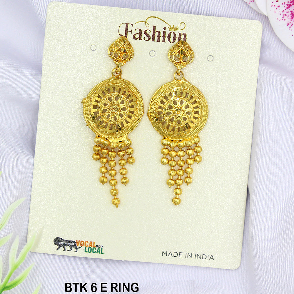 Mahavir Dye Gold Dangler Earrings