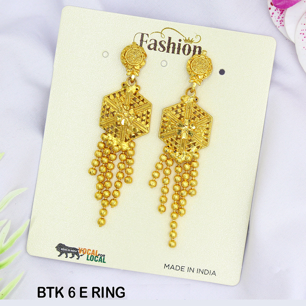 Mahavir Dye Gold Dangler Earrings