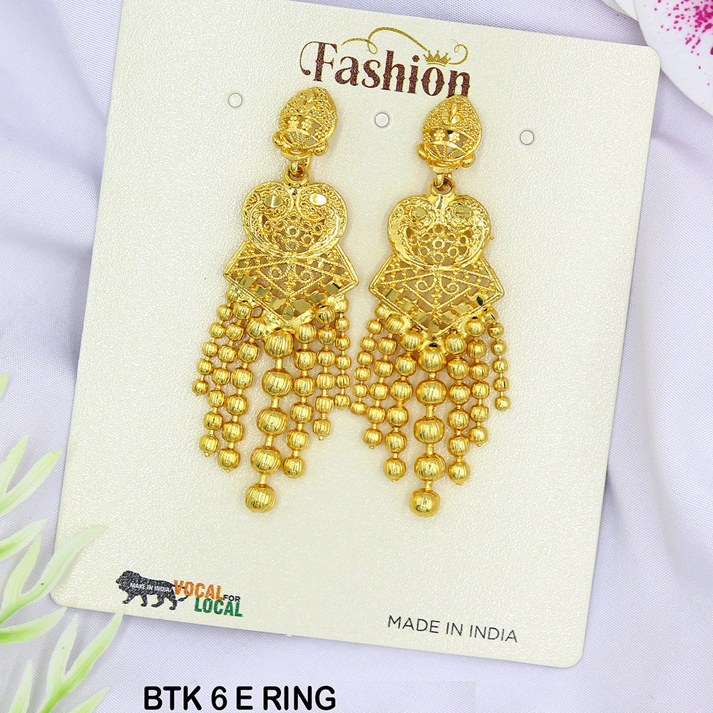 Mahavir Dye Gold Dangler Earrings