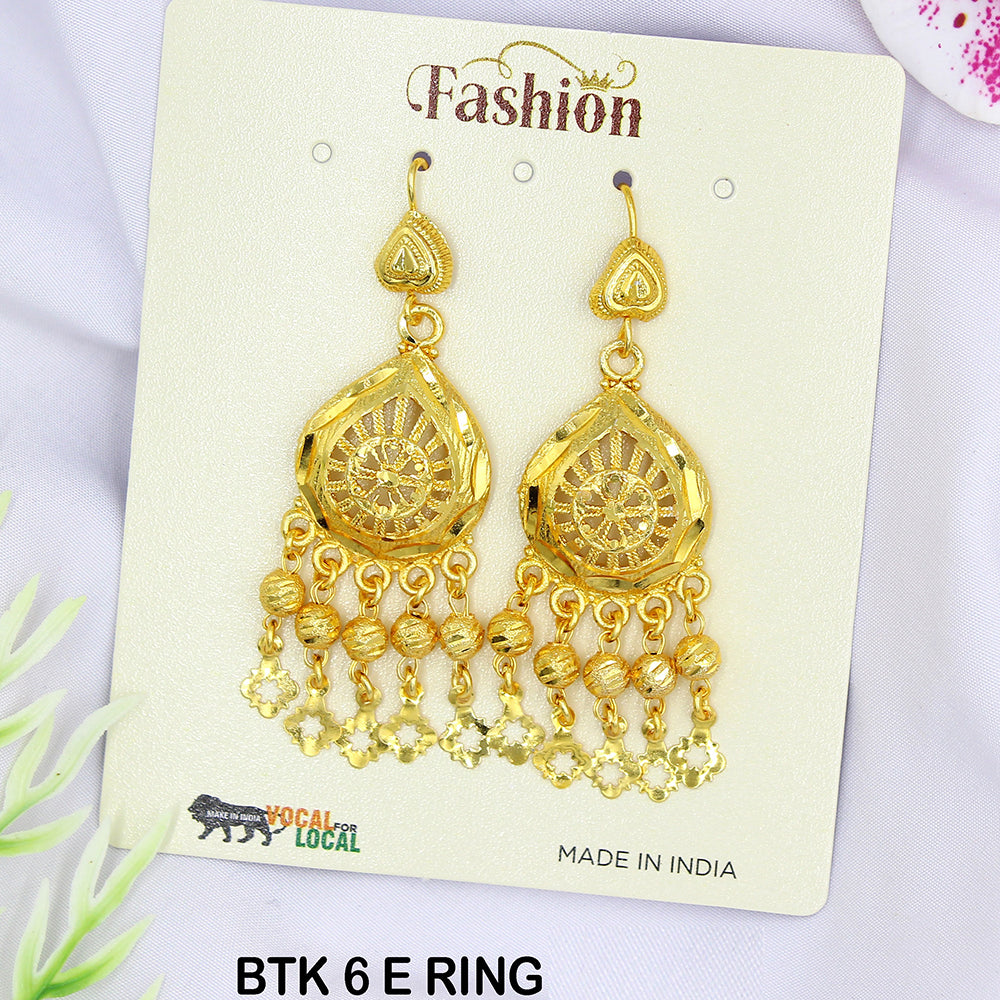 Mahavir Dye Gold Dangler Earrings
