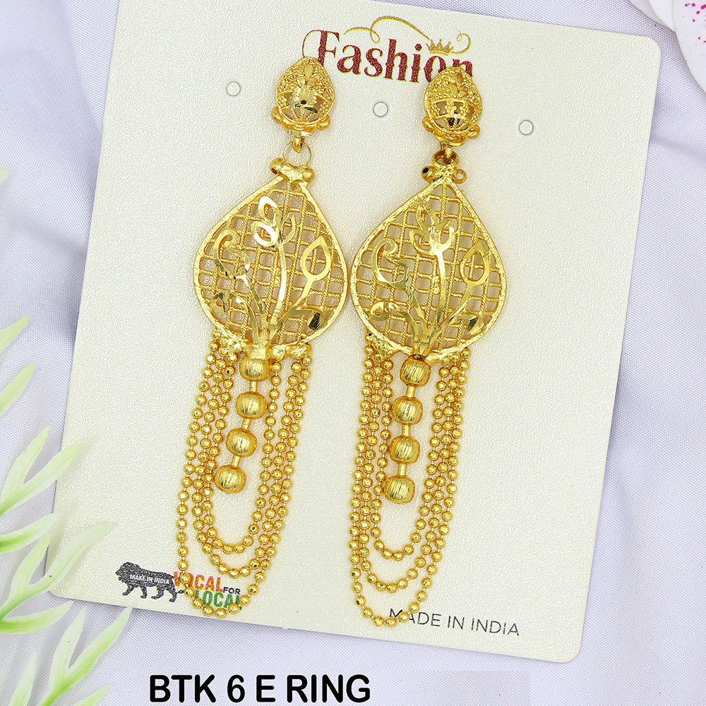 Mahavir Dye Gold Dangler Earrings