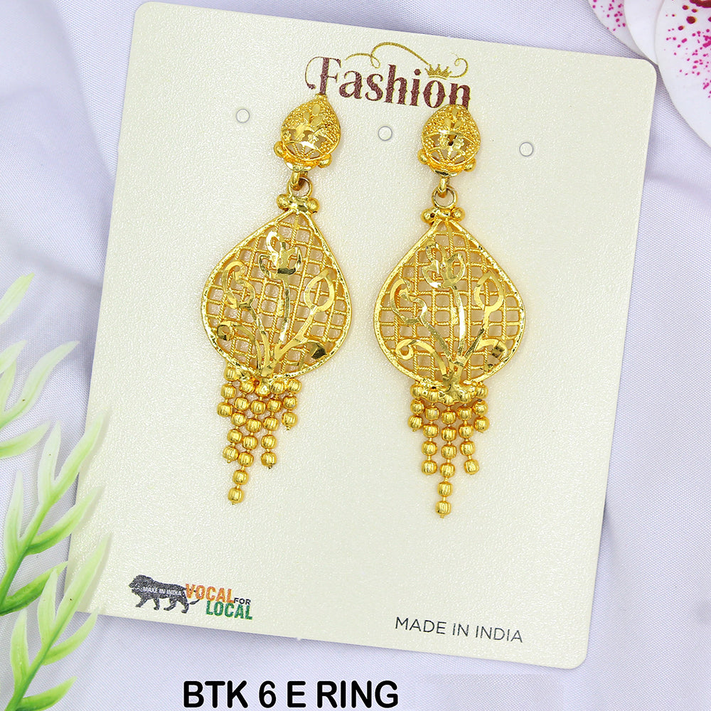 Mahavir Dye Gold Dangler Earrings