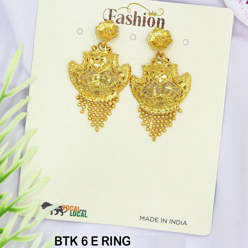 Mahavir Dye Gold Dangler Earrings