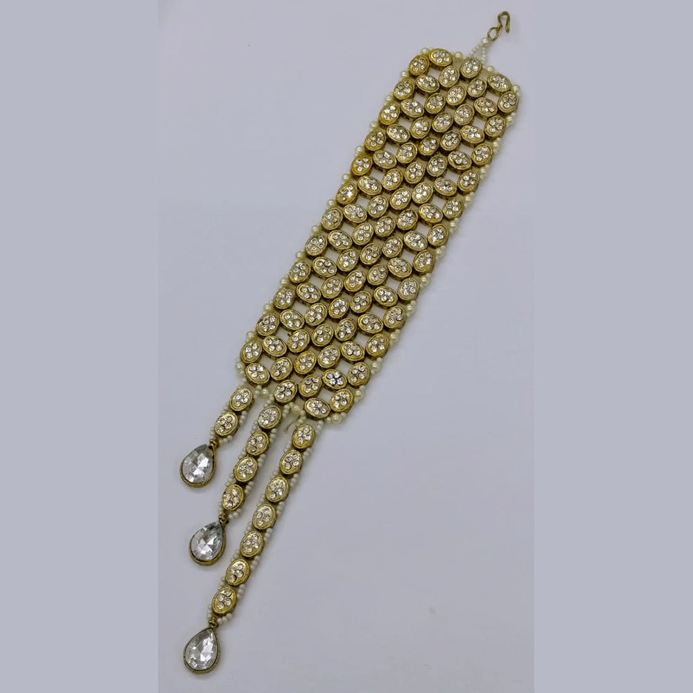 Midas Touch Gold Plated White Austrian Stone Bracelet