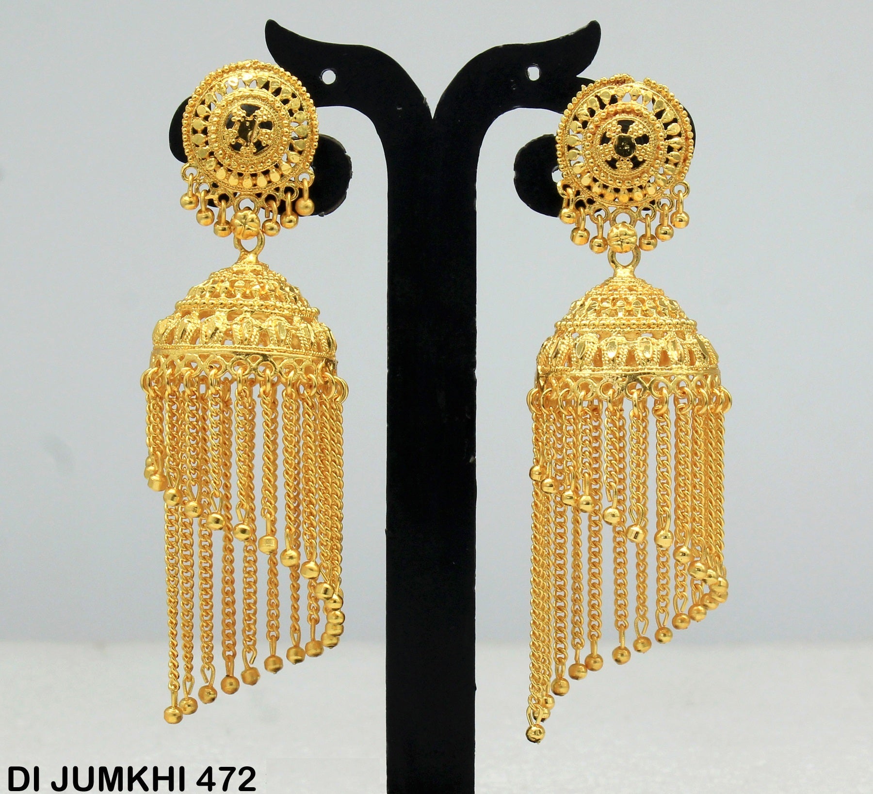 Mahavir Gold Plated Jhumki Earrings - DI Jumkhi 472