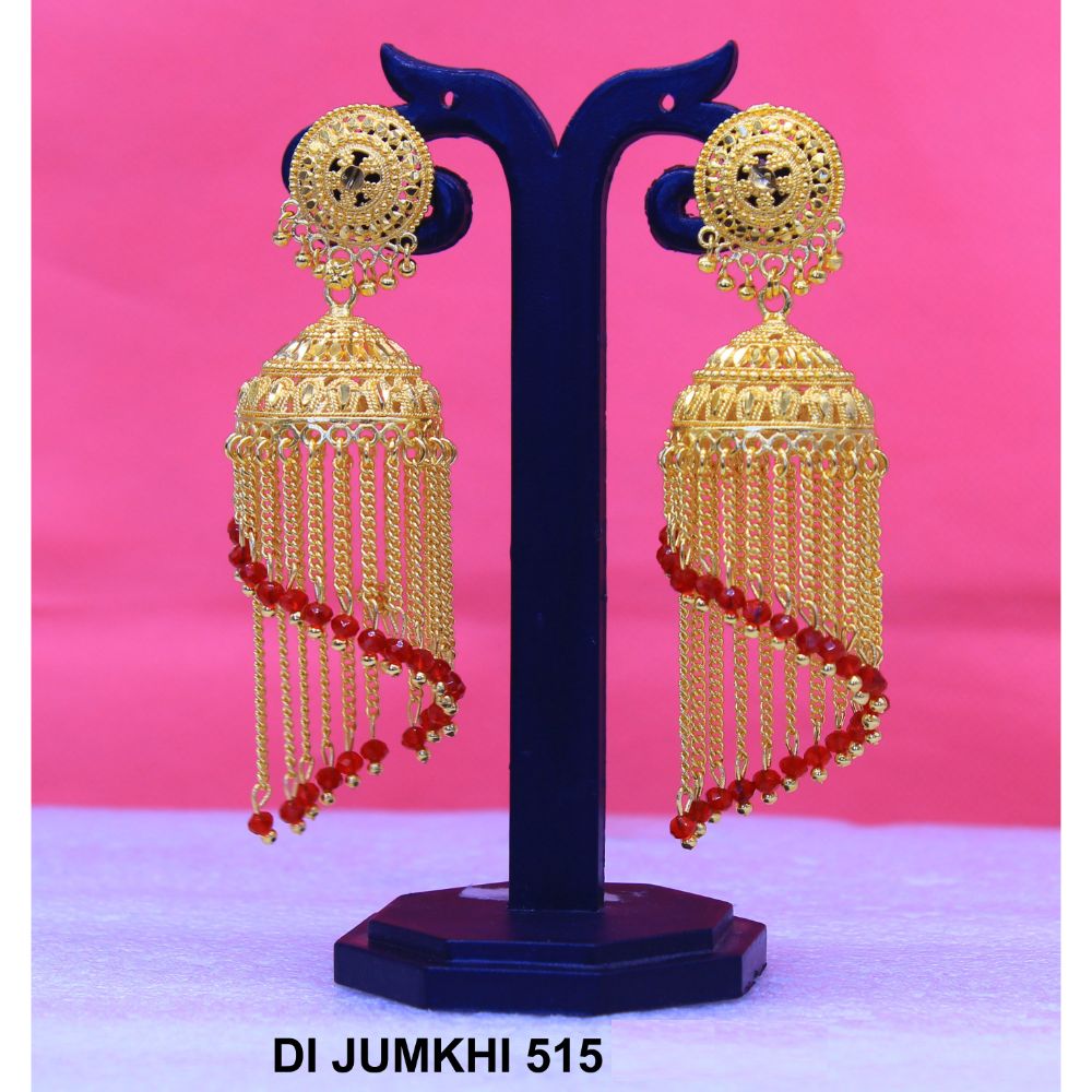 Mahavir Gold Plated Jhumki Earrings - DI Jumkhi 515