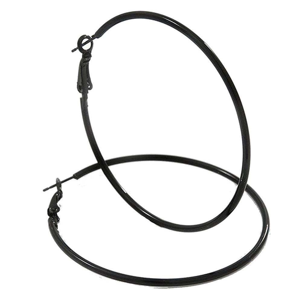 Etnico Gold Plated Big Hoop Bali Earrings for Girls and Women (E2645B)