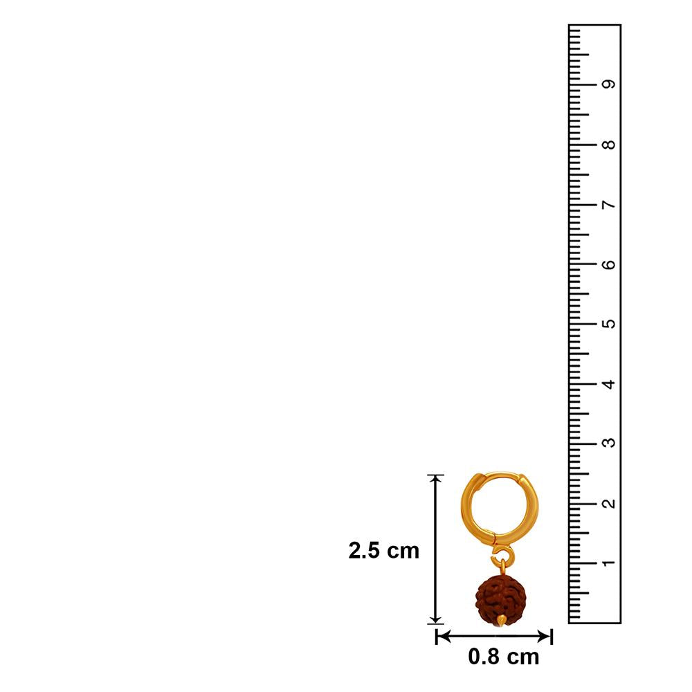 Mahi Magnificent Rudraksh Drop Earrings