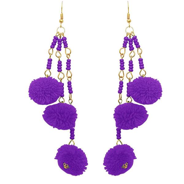 Jeweljunk Thread Gold Plated Earrings - 1308302I