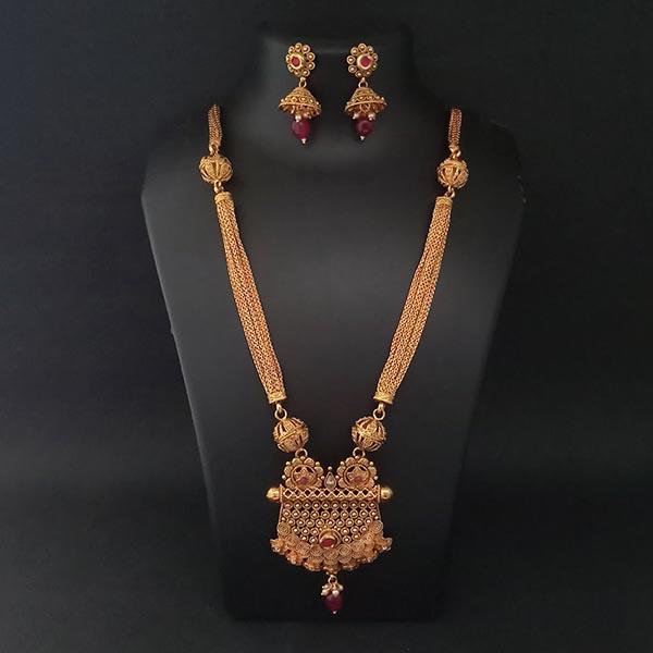 Real Creation AD Stone Copper Necklace Set - FBB0170A