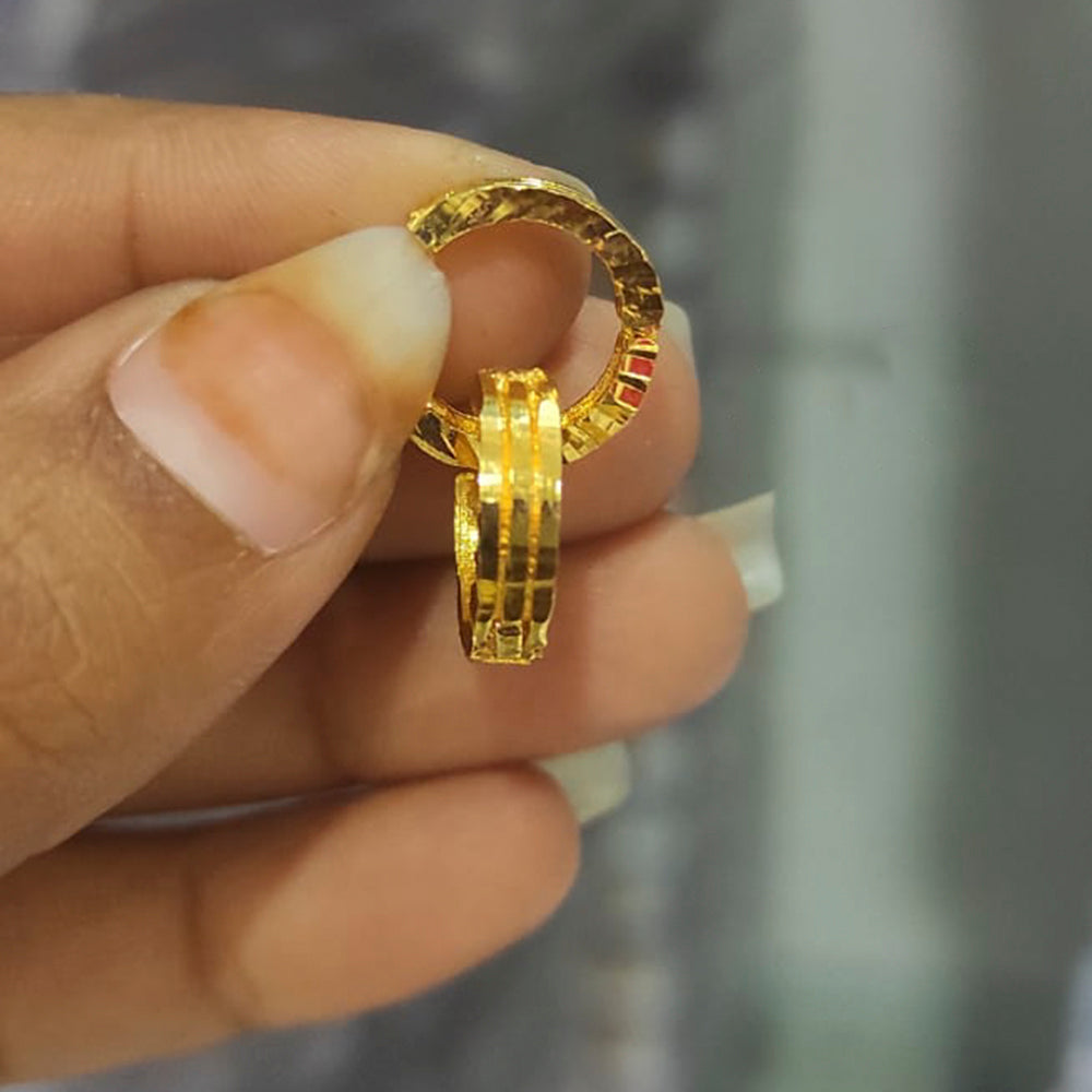 Gautam Jewellery Gold Plated Pack Of 50 Bali Hoop Earrings -GJEAR06