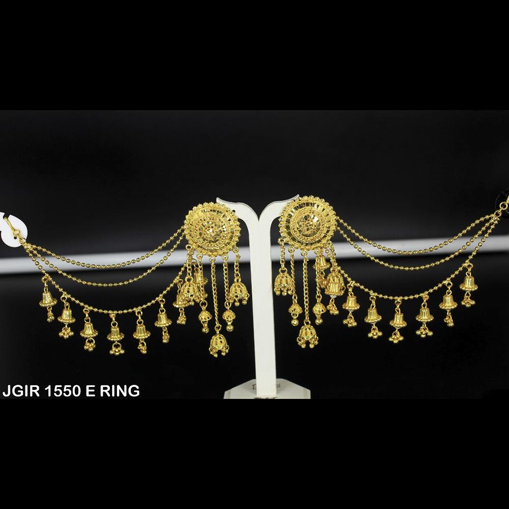 Mahavir Forming Gold Plated Jhumki Earrings - JGIR 1550 E RING