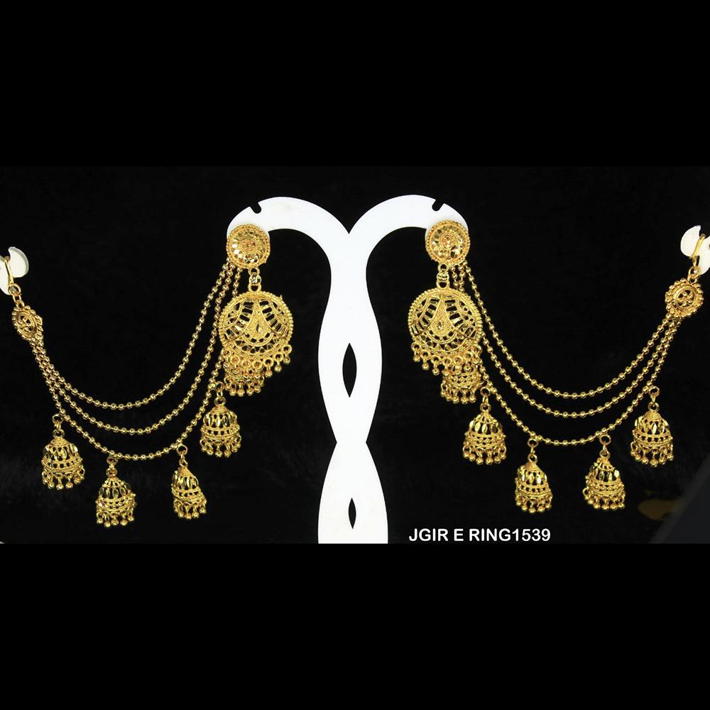 Mahavir Forming Gold Plated Jhumki Earrings - JGIR E RING 1539