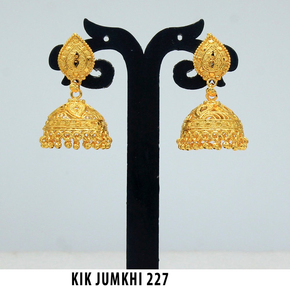 Mahavir Forming Gold Plated Jhumki Earrings - KIK Jumkhi 227