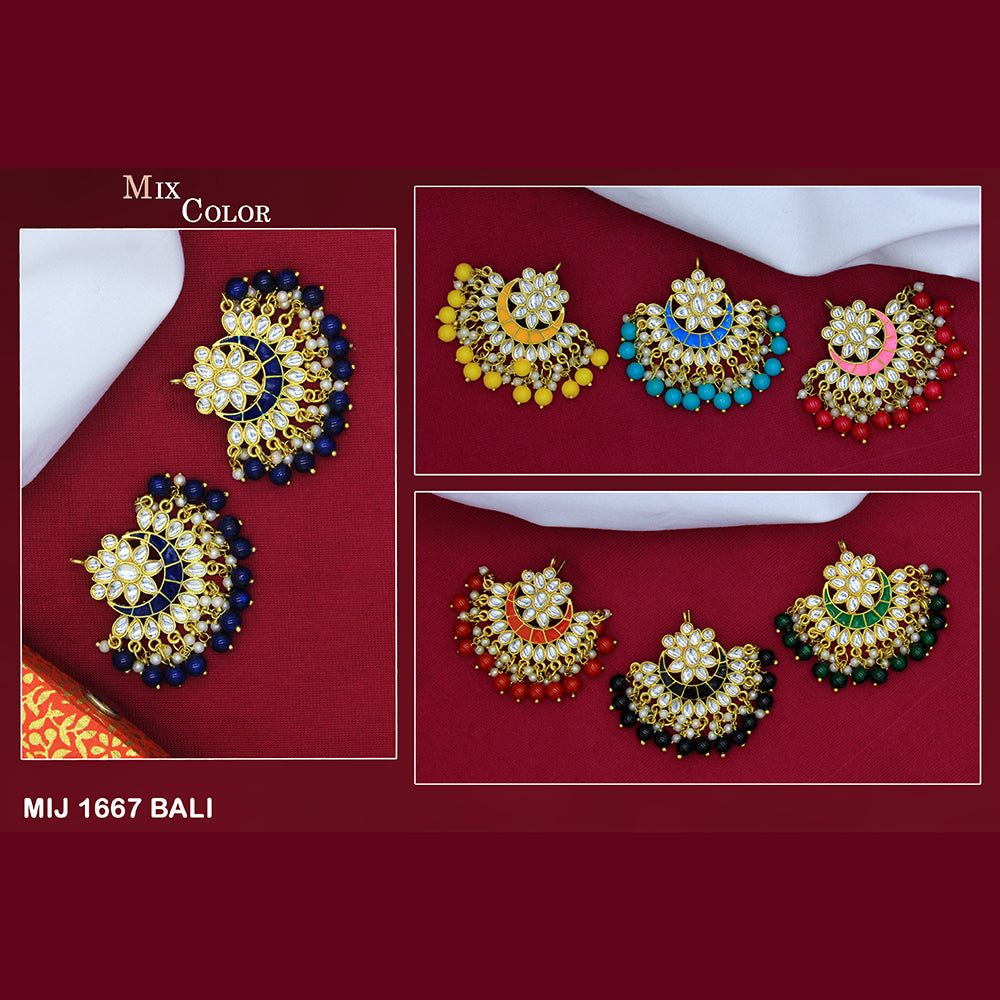 Mahavir Gold Plated Earrings