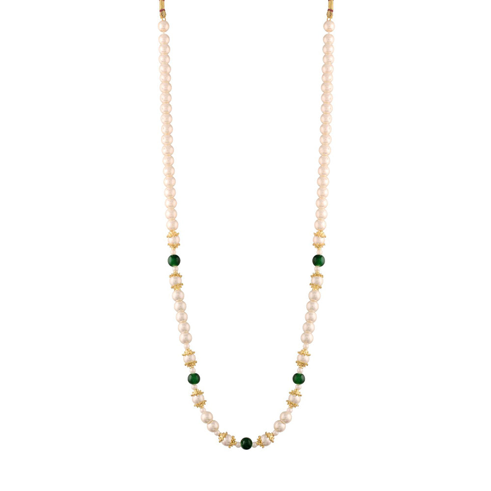 Etnico Gold-Plated Layered Groom Necklace For Men (Mlp38G)