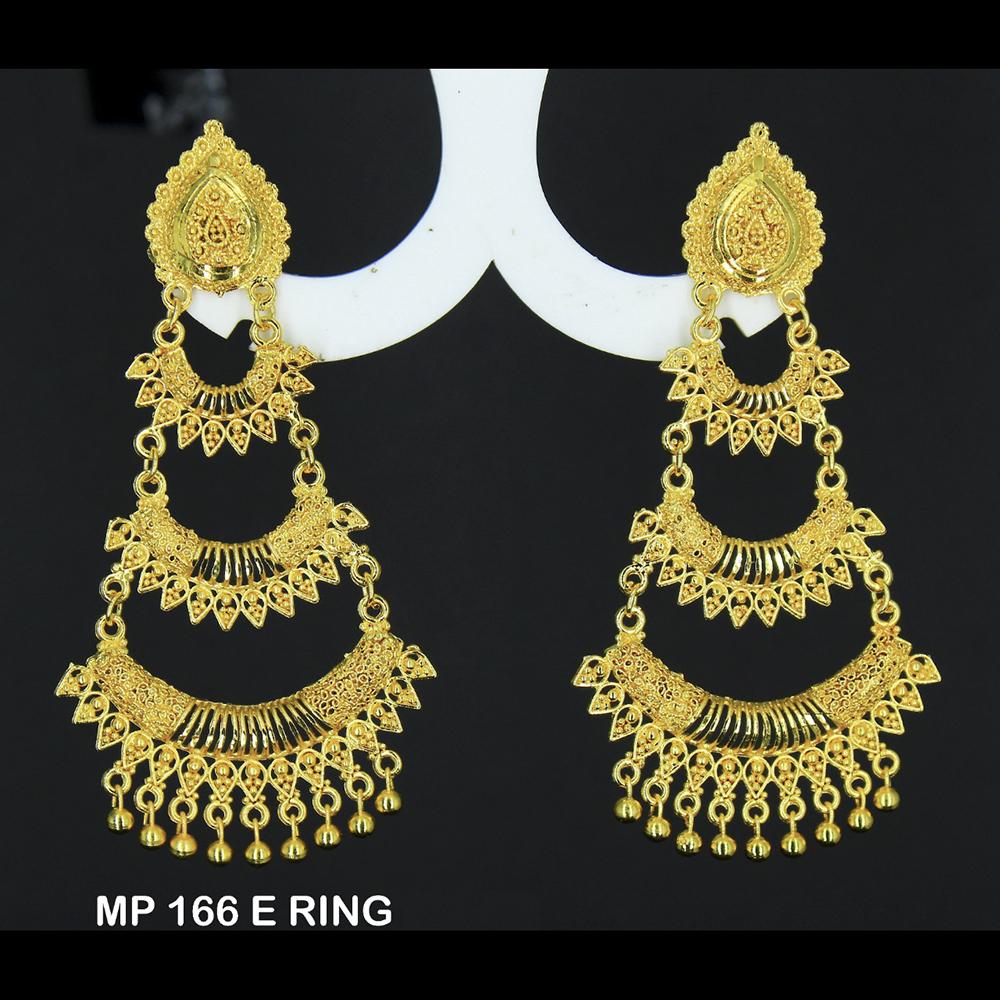 Mahavir Forming Gold Plated Dangler Earrings - MP 166 E RING
