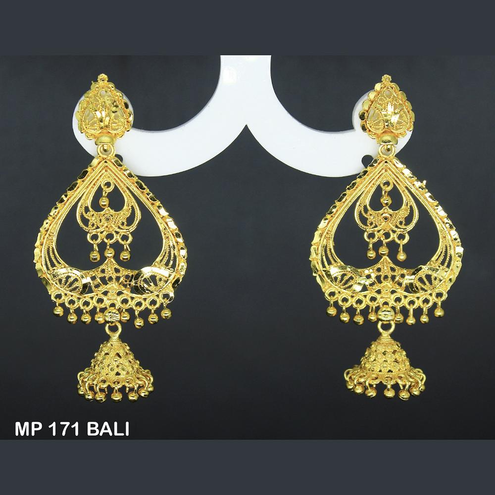 Mahavir Forming Gold Plated Jhumki Earrings - MP 171BALI