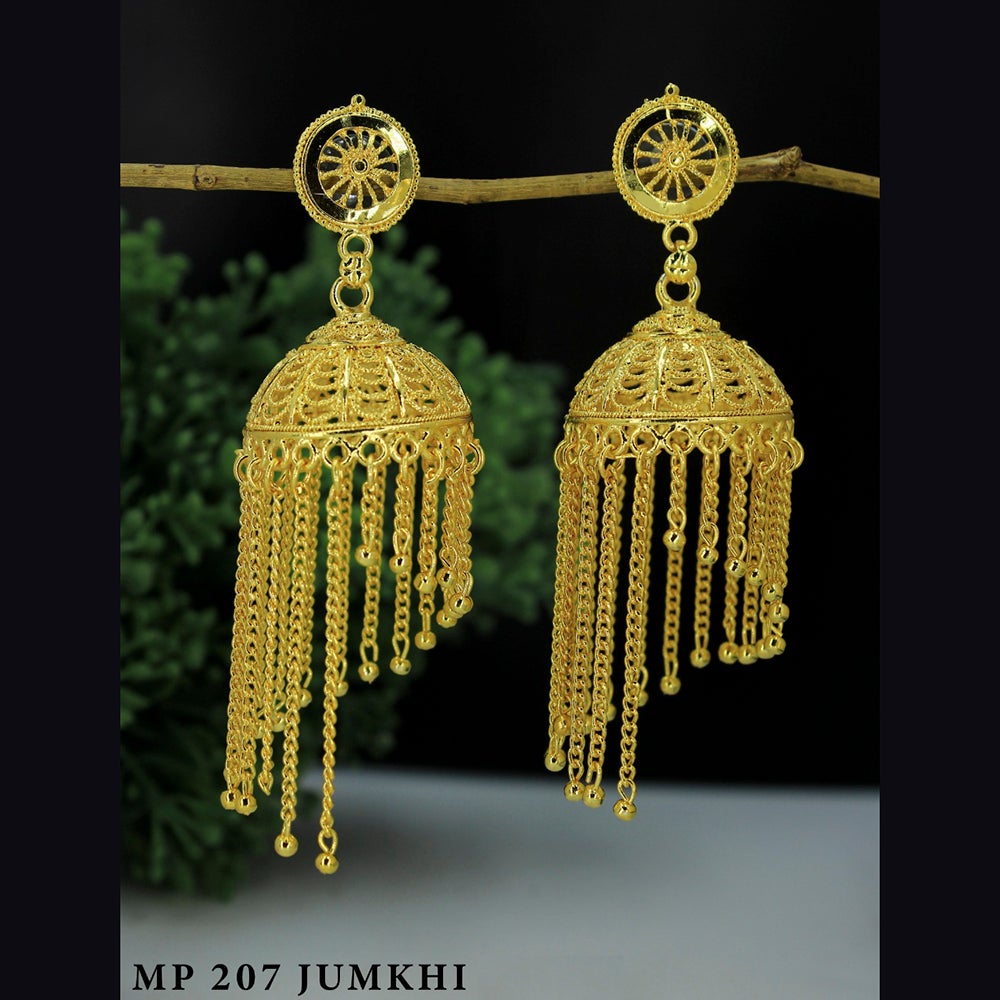 Mahavir Forming Gold Plated Jhumki Earrings - MP 207 Jumkhi