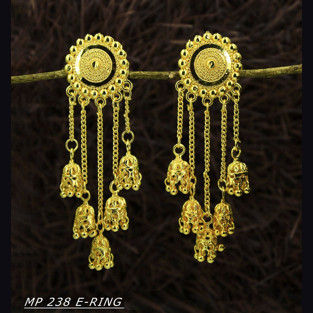 Mahavir Forming Gold Plated Dangler Earrings - MP 238 E Ring