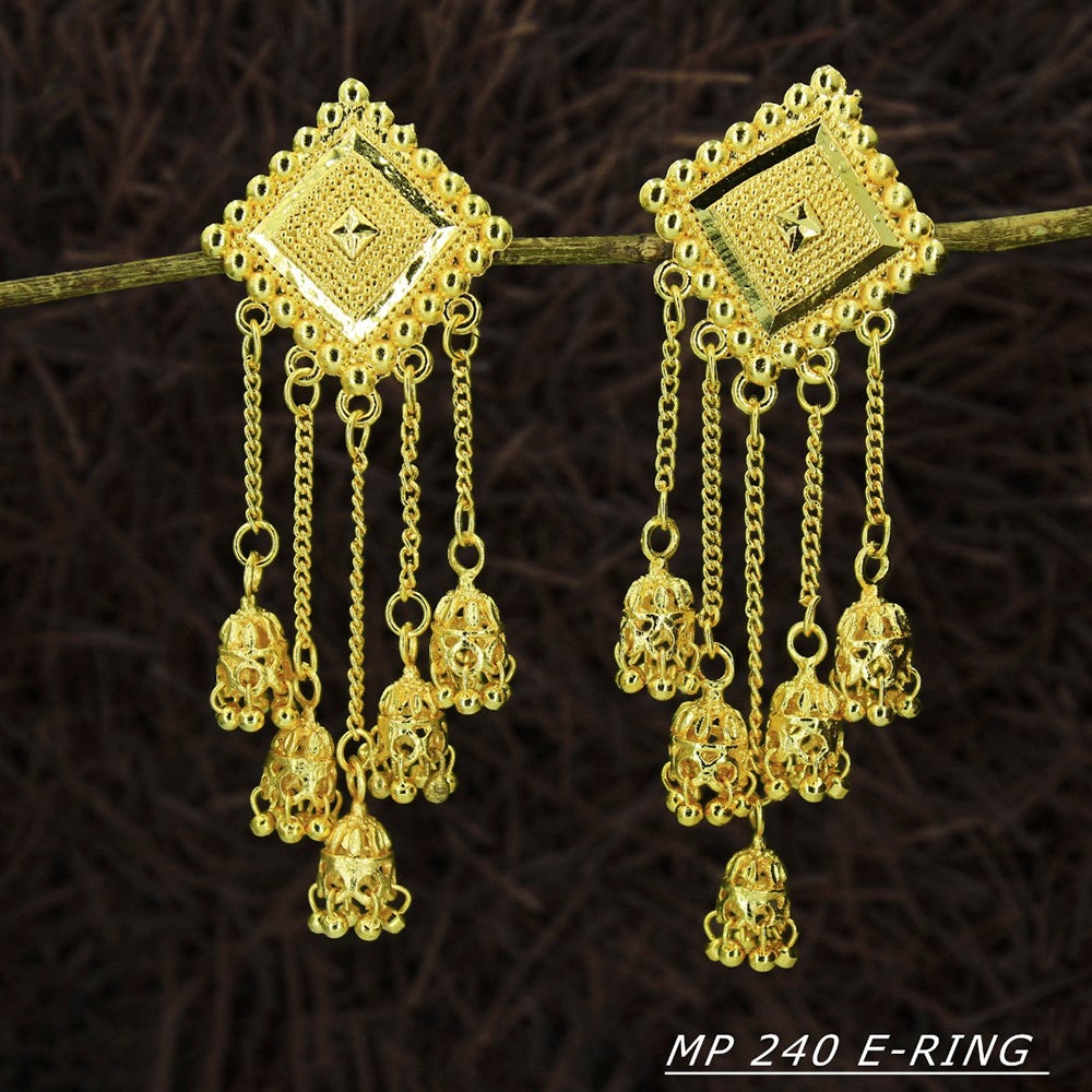 Mahavir Forming Gold Plated Dangler Earrings - MP 240 E Ring