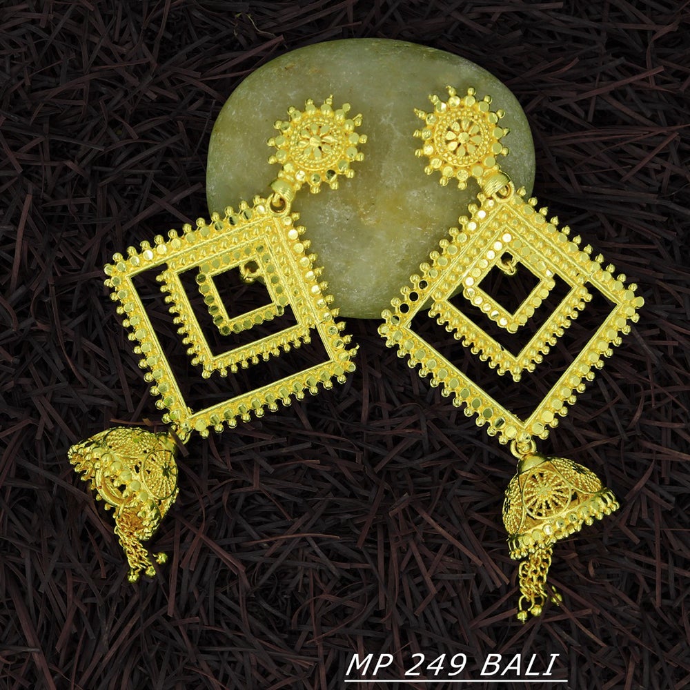 Mahavir Forming Gold Plated Dangler Earrings - MP 249 Bali