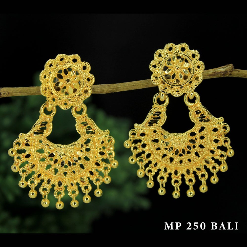 Mahavir Forming Gold Plated Dangler Earrings - MP 250 Bali