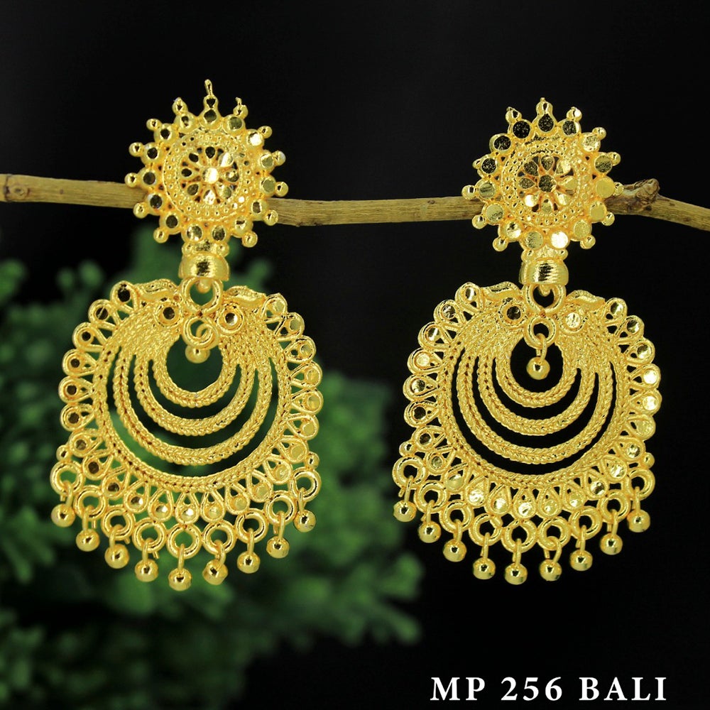 Mahavir Forming Gold Plated Dangler Earrings - MP 256 Bali