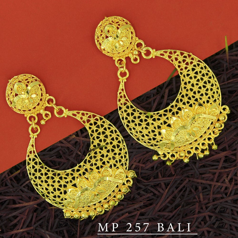 Mahavir Forming Gold Plated Dangler Earrings - MP 257 Bali