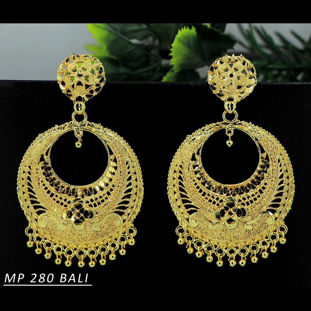 Mahavir Forming Gold Plated Dangler Earrings - MP 280 Bali