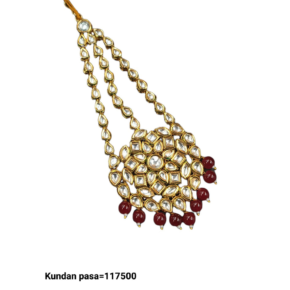 Padmawati Bangles Gold Plated Kundan Stone & Beads Pasa for Women